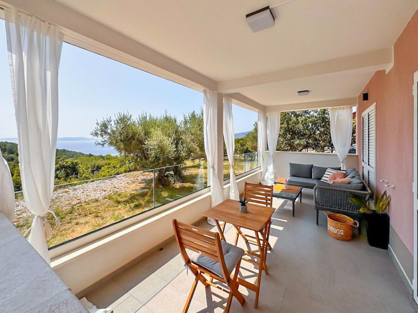 Studio Vesna With A Terrace And Sea View 라벡 외부 사진